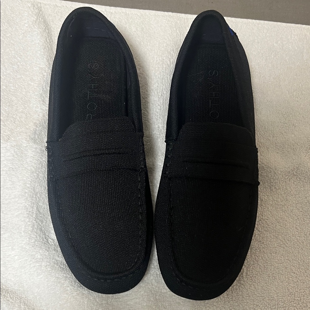 Rothy's Black Knit Men's Slip-On Loafers